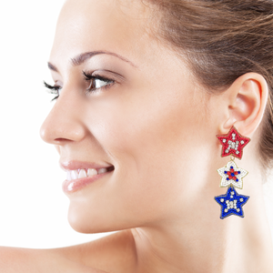 Patriotic 2025 ear cuff