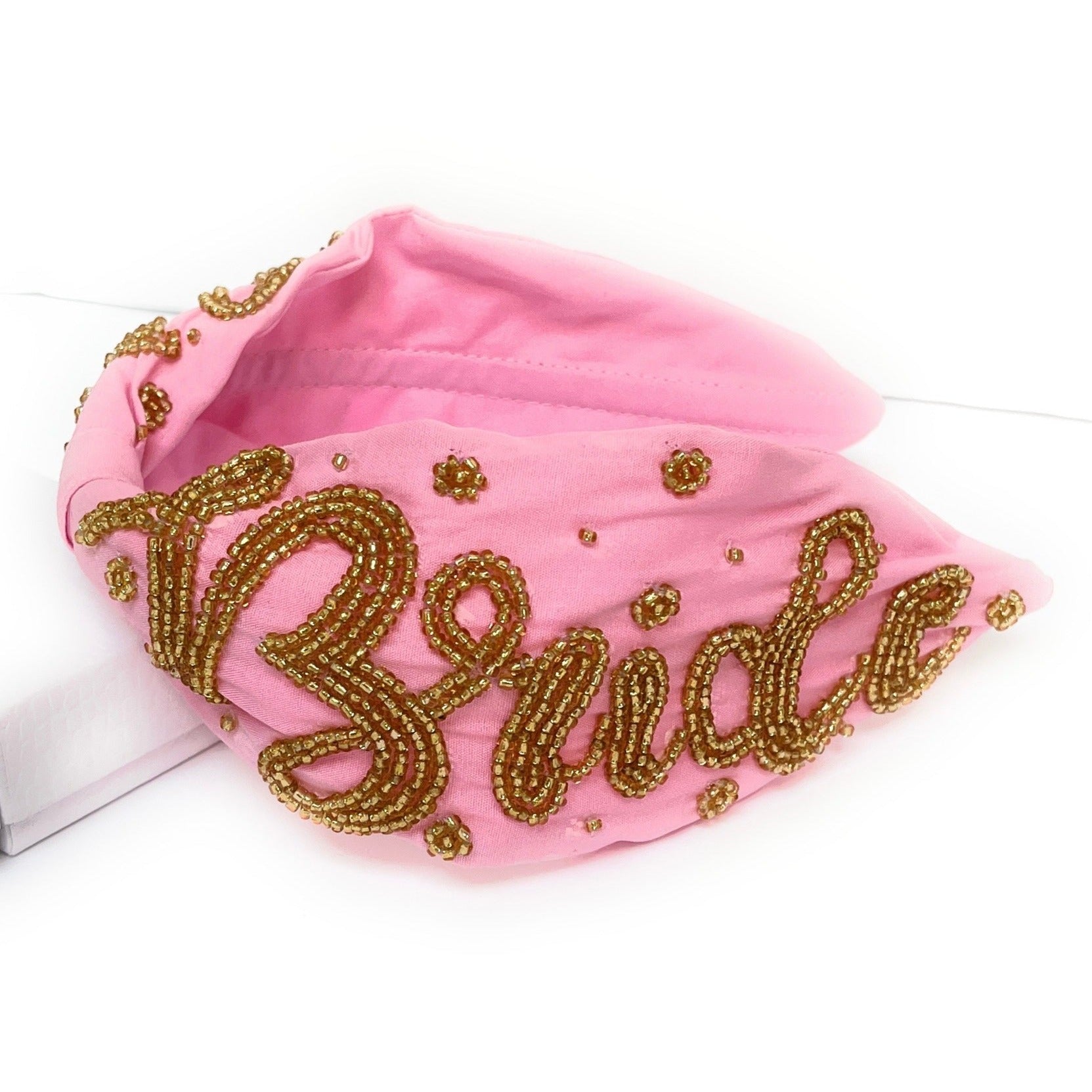 Pink headband hairband wedding hair accessories JewelryX Flower Pearl Headbands For Women Wedding Hair  main image 3