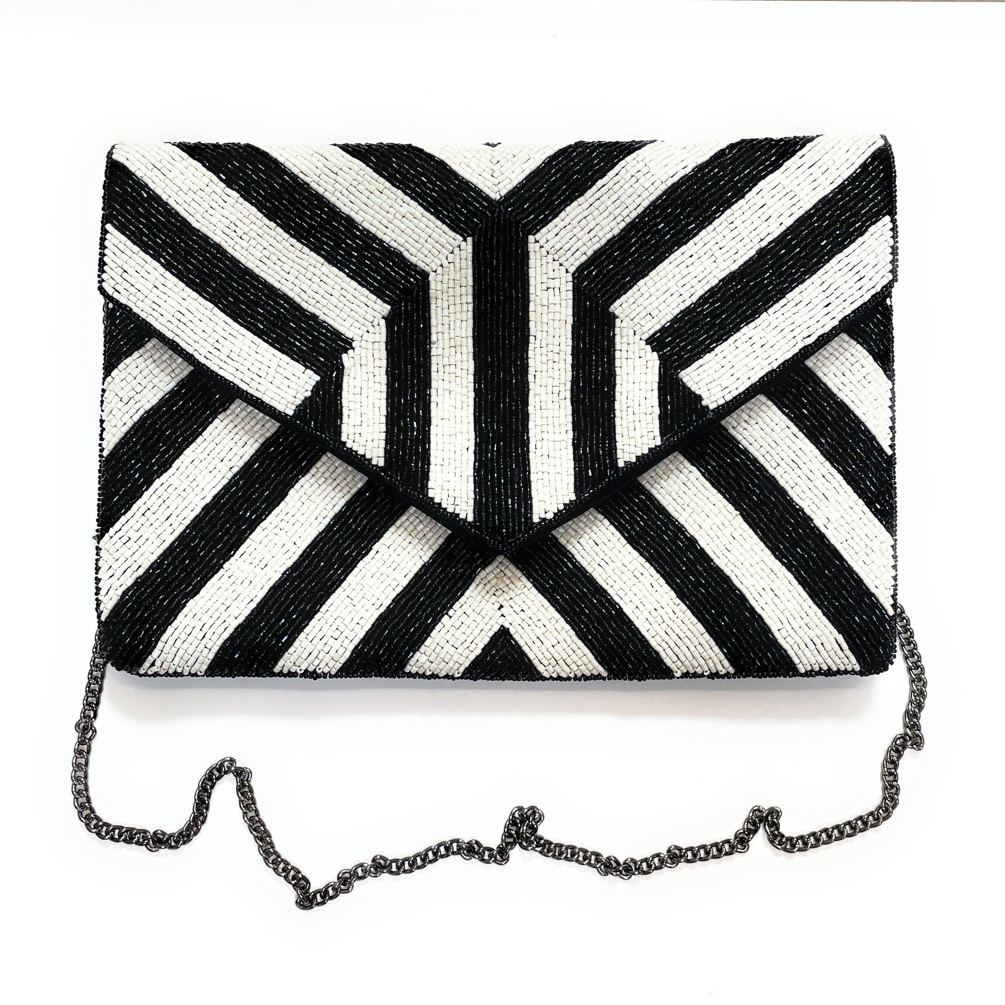 White Leather-Look Envelope Clutch Bag | New Look