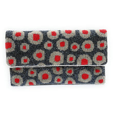 Load image into Gallery viewer, blue Beaded Clutch, Multi Color Bead Clutch Bag, Blue Red Beaded Clutch Purse, Wedding Clutch Bag, Party Clutch Purse, Evening Beaded Clutch, evening clutch, evening clutches, party purse, beaded clutch purse, engagement gift, cross body purse, crossbody handbag, best friend gifts, beaded clutches, black beaded purse, black clutch purse, ombre bead clutch, evening purses, wedding clutches, party clutch purse, silver evening clutch, fancy evening clutches, elegant evening clutches