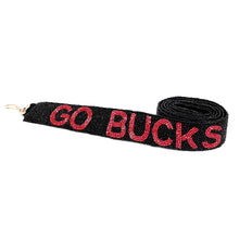 Load image into Gallery viewer, Beaded Purse Strap, Crossbody Purse Strap, GameDay Purse Strap, Beaded Bag Strap, College GameDay Strap, Hotty Toddy, War Eagle, Go Dawgs, beaded purse strap, beaded strap, guitar strap, beaded guitar strap, bag strap, best friend gift, crossbody strap, camera strap, handbag strap, college gameday gift, college team strap, college game strap, college gifts, college game day gifts for her, college football straps