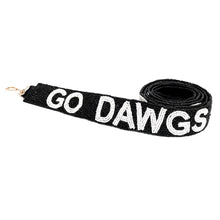 Load image into Gallery viewer, Beaded Purse Strap, Crossbody Purse Strap, GameDay Purse Strap, Beaded Bag Strap, College GameDay Bag Strap, War Eagle, Hail State, Go Dawgs, beaded strap, college game day accessories, beaded guitar strap, bag strap, handbag strap, straps for guitar, birthday gift for her, best friend gift, college gifts, crossbody strap, college gameday gift, college team strap, college game strap, hotty toddy strap, Go Dawgs, Go Dawgs gifts, Go Dawgs Georgia Football, University of Georgia Football gift