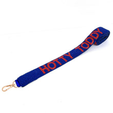 Load image into Gallery viewer, Beaded Purse Strap, Crossbody Purse Strap, GameDay Purse Strap, Beaded Bag Strap, College GameDay Bag Strap, War Eagle, Hail State, Go Dawgs, beaded strap, college game day accessories, beaded guitar strap, bag strap, handbag strap, straps for guitar, birthday gift for her, best friend gift, college gifts, crossbody strap, college gameday gift, college team strap, college game strap, hotty toddy strap, College gifts, college football, 