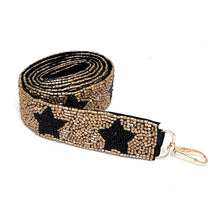 Load image into Gallery viewer, Beaded Purse Strap, Guitar Strap, Crossbody Purse Straps, Crossbody Strap, Fun Guitar Straps, Purse Straps, Beaded Straps, Leopard Strap, beaded purse strap, beaded strap, guitar strap, beaded guitar strap, bag strap, straps for handbag, straps for guitar, guitar fan gifts, birthday gift for her, best selling items, best friend gift, crossbody strap, crossbody purse, camera strap, beaded strap, purse beaded strap, Best seller, Shoulder Bag Strap, fun guitar straps, gold strap