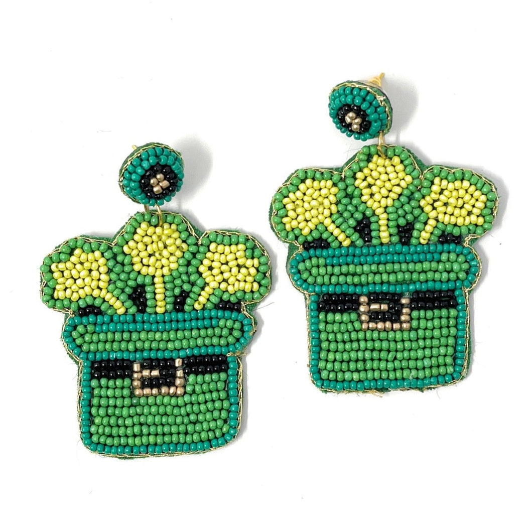 Hello Happiness St Patrick's Day Earrings