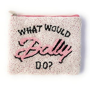 What Would Dolly Do?, Dolly Parton Coin Purse, Beaded Coin Pouch, Beaded Coin Purse, Coin Purse, Best Friend Gift, Country Music Lover Purse, beaded coin purse, coin pouch, coin purse, best friend gifts, birthday gifts, boho pouch, gift card pouch, best selling items, party favor gifts, In Dolly We Trust, cowgirl gifts, country music gift, Dolly Parton fan, Country music lover gifts, cowgirl gifts, Dolly Parton gift