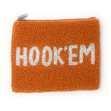 Load image into Gallery viewer, Beaded coin purse, beaded coin pouch, GameDay Purse, Beaded pouch, Coin purse, coin pouch, College GameDay pouch, HOOK’EM coin purse, Longhorns beaded coin purse, Texas Longhorns, college coin purse, college coin pouch, beaded purse, best friend gift, college coin bag, college gameday gift, go dawgs coin pouch, go dawgs coin purse, go dawgs coin pouch, Texas university gifts, Hook’em, college gifts, college football coin purse, Texas Longhonrs College football, college football coin pouch
