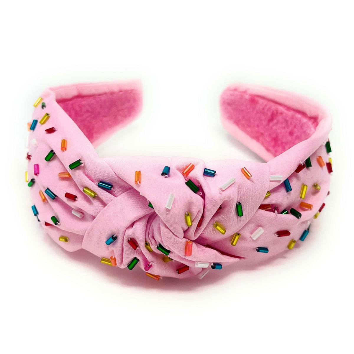 Sprinkles Knotted Headband, Embellished Headband, Birthday Headband