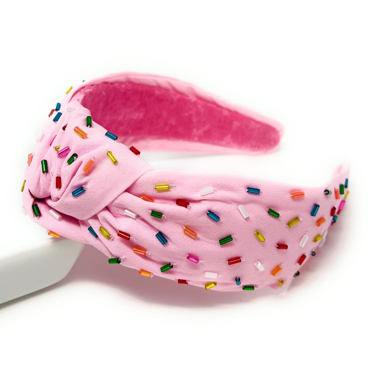Sprinkles Knotted Headband, Embellished Headband, Birthday Headband