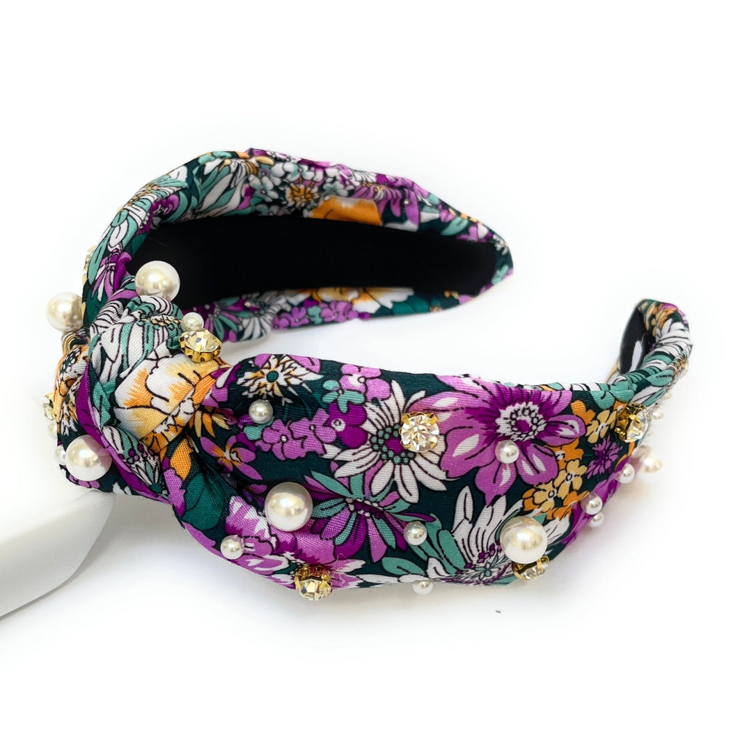 headbands for women, Wide headband, handmade headbands, top knotted headband, knotted headband, hair band for women, embellished headband, rhinestone headband, gemstone headband for women, luxury headband, jeweled headband for women, knotted jeweled headband, bling headband, embellished knot headband, luxury knot headband, pearly headbands, pearly rhinestone headband, spring hair accessories, easter headbands, spring headbands, silk jeweled headband, embellished headband, best selling items