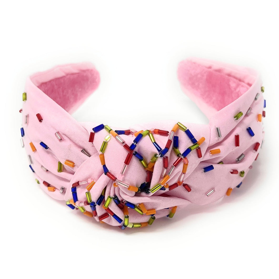 headband for women, sprinkles Knotted headband, headbands for women, birthday headbands, top knot headband, sprinkles top knot headband, rainbow headband, sprinkles hair band, trendy headbands, top knotted headband, statement headbands, top knotted headband, knotted headband, party headbands, trendy headband, fashion headbands, embellished headband, rhinestone headband, gemstone headband for women, luxury headband, jeweled headband for women, jeweled knot headband, happy birthday headbands 