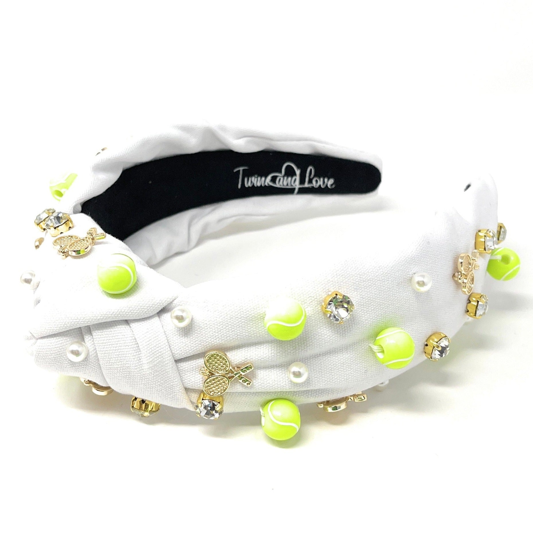 Tennis Knot Jeweled Knot Headband | Embellished Knot  display picture 1