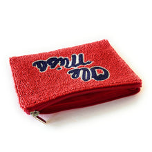 Load image into Gallery viewer, Beaded coin purse, beaded coin pouch, GameDay Purse, Beaded pouch, Coin purse, coin pouch, College GameDay pouch, college coin purse, college coin pouch, beaded purse, best friend gift, college coin bag, college gameday gift, war eagle pouch, hotty toddy coin pouch, florida gators college gifts, go gators fan, college gifts, college football coin purse, florida gators football, Ole Miss coin pouch, Ole Miss coin purse, ole miss beaded coin purse, ole miss beaded coin pouch, ole miss rebells coin purse