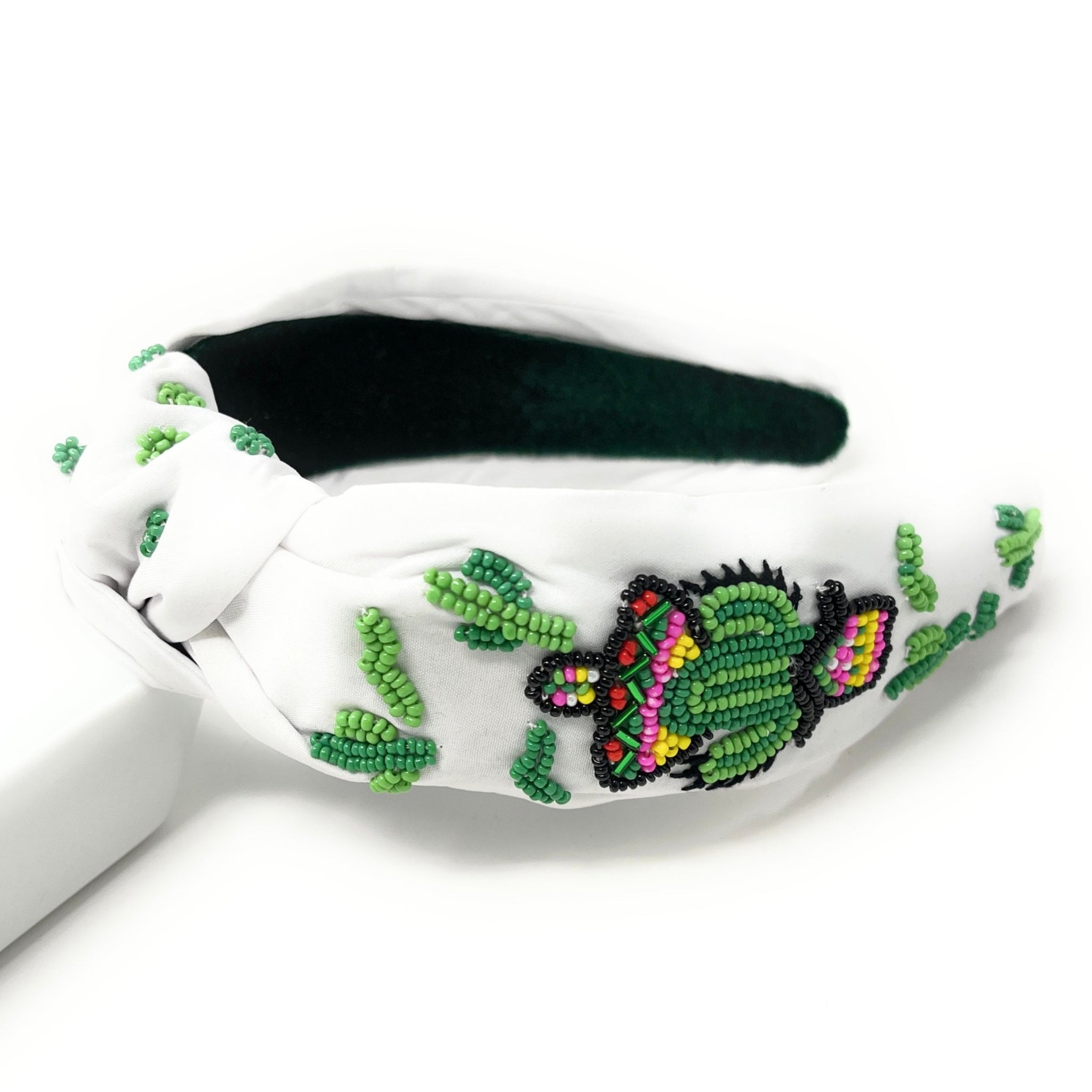succulent headband Beaded Succulent Knot Headband, Embellished Headband, Handmade Headbands