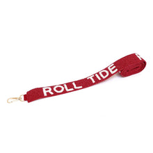 Load image into Gallery viewer, Beaded Purse Strap, Crossbody Purse Strap, GameDay Purse Strap, Beaded Bag Strap, College GameDay Strap, Hotty Toddy, War Eagle, Go Gators team, beaded purse strap, beaded strap, guitar strap, beaded guitar strap, bag strap, best friend gift, crossbody strap, camera strap, handbag strap, college gameday gift, college team strap, college game strap, college gifts, college game day gifts, college football straps, Roll tide strap, roll tide beaded strap, tide football