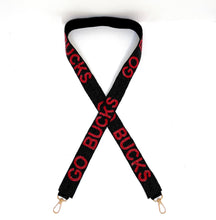 Load image into Gallery viewer, Beaded Purse Strap, Crossbody Purse Strap, GameDay Purse Strap, Beaded Bag Strap, College GameDay Strap, Hotty Toddy, War Eagle, Go Dawgs, beaded purse strap, beaded strap, guitar strap, beaded guitar strap, bag strap, best friend gift, crossbody strap, camera strap, handbag strap, college gameday gift, college team strap, college game strap, college gifts, college game day gifts for her, college football straps