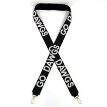Load image into Gallery viewer, Beaded Purse Strap, Crossbody Purse Strap, GameDay Purse Strap, Beaded Bag Strap, College GameDay Bag Strap, War Eagle, Hail State, Go Dawgs, beaded strap, college game day accessories, beaded guitar strap, bag strap, handbag strap, straps for guitar, birthday gift for her, best friend gift, college gifts, crossbody strap, college gameday gift, college team strap, college game strap, hotty toddy strap, Go Dawgs, Go Dawgs gifts, Go Dawgs Georgia Football, University of Georgia Football gift