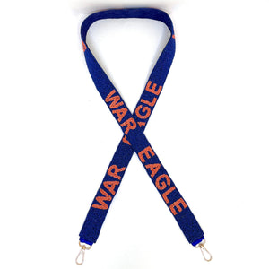 Beaded Purse Strap, Crossbody Purse Strap, GameDay Purse Strap, Beaded Bag Strap, College GameDay Strap, Hotty Toddy, War Eagle, Go Gators team, beaded purse strap, beaded strap, guitar strap, beaded guitar strap, bag strap, best friend gift, crossbody strap, camera strap, handbag strap, college gameday gift, college team strap, college game strap, college gifts, college game day gifts for her, college football straps, Auburn University