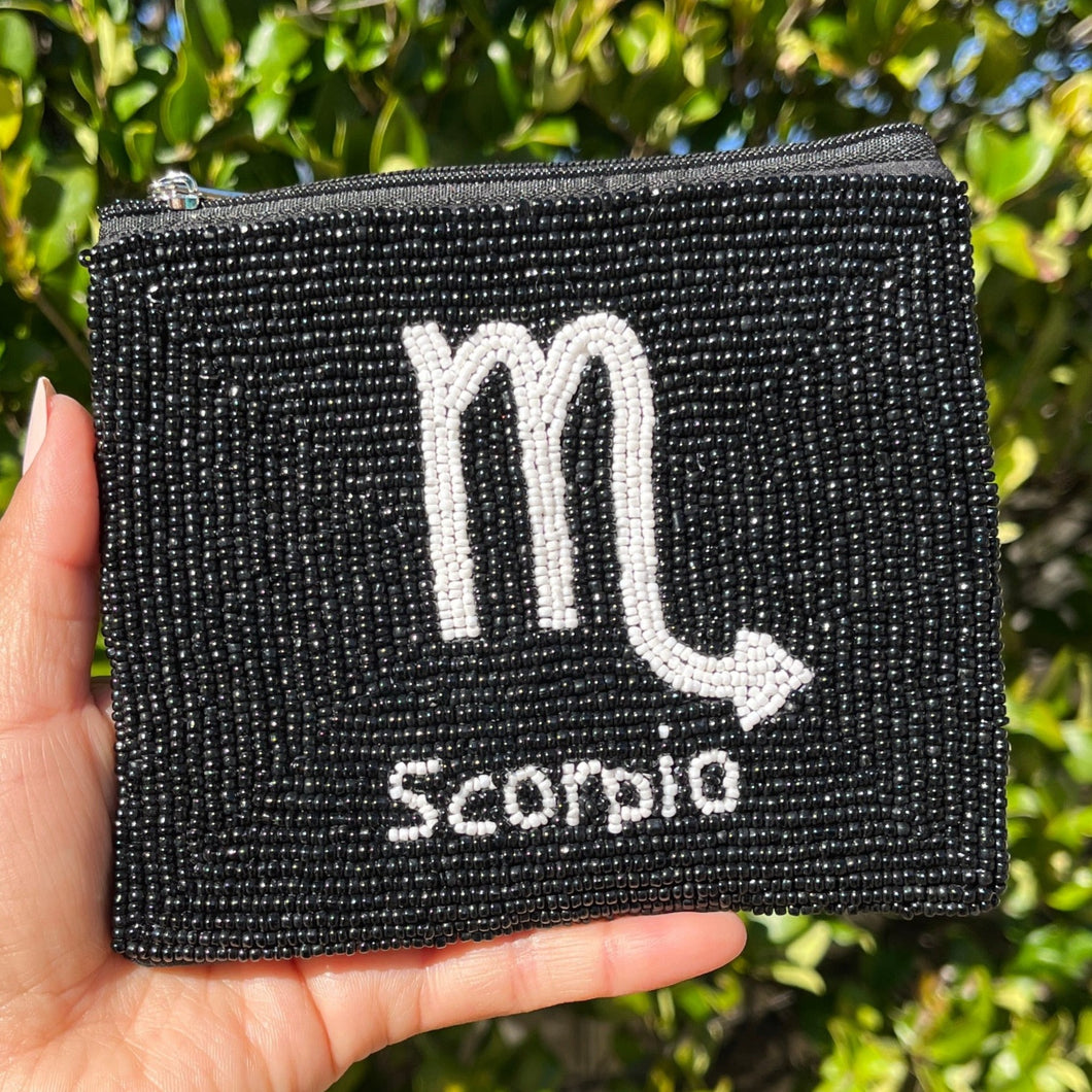 Zodiac Signs Coin Purse Pouch, Scorpio Beaded Coin Purse, Scorpio bead Coin Purse, Scorpio Beaded Purse, Astrology Signs Coin Purse, Best Friend Gift, Scorpio beaded coin pouch, Zodiac Wallets for her, beaded coin purse, girl birthday gifts, boho pouch, boho accessories, best friend gifts, coin purse, zodiac signs gifts, money coin pouch, gift bags, best selling items, bachelorette gifts, birthday gifts, preppy beaded wallet, party favors, party favors, zodiac signs accessories. 