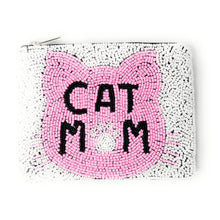 Load image into Gallery viewer, Coin Purse Pouch, Beaded Coin Purse, Cute Coin Purse, Beaded Purse, cat mom Coin Purse, Best Friend Gift, Pouches, Boho bags, Wallets for her, beaded coin purse, cat lover coin purse, cat lover gifts, birthday gifts, cute pouches, grandmother’s gifts, boho pouch, boho accessories, mom gifts, mom coin pouch, coin pouch, cash money coin pouch, money coin pouch, friend gift, mothers day gifts, miscellaneous gifts, birthday gift, save money gift, best seller, best selling items, mothers day gifts, gifts for mom
