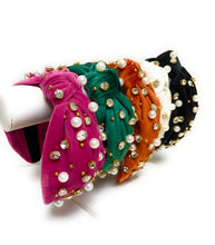 Load image into Gallery viewer, Embellished Knot Headband (more colors)