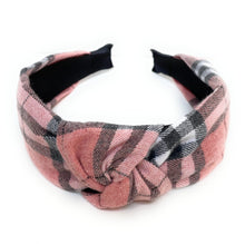 Load image into Gallery viewer, HOLIDAY Knotted Headband, Plaid Knot Headband, Plaid Print Headbands for Women, Tartan Plaid Knotted Headband, Holiday Hair Accessories,Christmas Headband, Holiday Headbands, Plaid Knot Headband, Plaid Print Headbands for Women and Girls, Buffalo Plaid Knotted Headband, headband for woman, fashion headbands, womens headband, headbands for women, stylish headbands, top knot headband, top knotted headband, knotted headband, red top knotted headband, best selling items, Holiday Lane Plaid headband