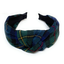 Load image into Gallery viewer, HOLIDAY Knotted Headband, Plaid Knot Headband, Plaid Print Headbands for Women, Tartan Plaid Knotted Headband, Holiday Hair Accessories,Christmas Headband, Holiday Headbands, Plaid Knot Headband, Plaid Print Headbands for Women and Girls, Plaid Knotted Headband, headband for woman, fashion headbands, womens headband, headbands for women, stylish headbands, top knot headband, top knotted headband, knotted headband, red top knotted headband, best selling items, Holiday Lane Plaid headband