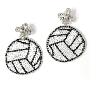 volleyball Beaded Earrings, beaded volleyball Earrings, volleyball Earrings, volleyball love Beaded Earrings, volleyball fan earrings, volleyball lover bead earrings, volleyball spirit wear beaded earrings, volleyball team spirit earrings, Beaded earrings, volleyball Love bead earrings, volleyball seed bead earrings, volleyball gifts, volleyball sport accessories, volleyball over beaded accessories, volleyball fan accessories, gifts for volleyball lover, volleyball gifts for mom, Volleyball mom 