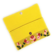 Load image into Gallery viewer, yellow flowers beaded clutch purse, birthday gift for her, summer clutch, seed bead purse, beaded bag, palm leaf handbang, beaded bag, seed bead clutch, summer bag, birthday gift for her, clutch bag, seed bead purse, engagement gift, bridal gift to bride, bridal gift, yellow pink purse, gifts to bride, yellow beaded clutch, wedding gift, bride gifts, beaded clutch purse, birthday gift for her, summer clutch, seed bead purse, beaded bag, summer bag, boho purse, pink florals purse, yellow color purse