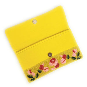 yellow flowers beaded clutch purse, birthday gift for her, summer clutch, seed bead purse, beaded bag, palm leaf handbang, beaded bag, seed bead clutch, summer bag, birthday gift for her, clutch bag, seed bead purse, engagement gift, bridal gift to bride, bridal gift, yellow pink purse, gifts to bride, yellow beaded clutch, wedding gift, bride gifts, beaded clutch purse, birthday gift for her, summer clutch, seed bead purse, beaded bag, summer bag, boho purse, pink florals purse, yellow color purse