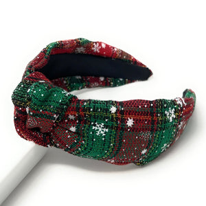 Christmas Headband, Holiday Headbands, Plaid Knot Headband, Plaid Print Headbands for Women and Girls, Buffalo Plaid Knotted Headband, headband for woman, fashion headbands, womens headband, headbands for women, stylish headbands, headband style, top knot headband, top knotted headband, knotted headband, oriental print headband, red top knotted headband, fall headbands, best selling items, buffalo plaid print headband, tartan plaid headband