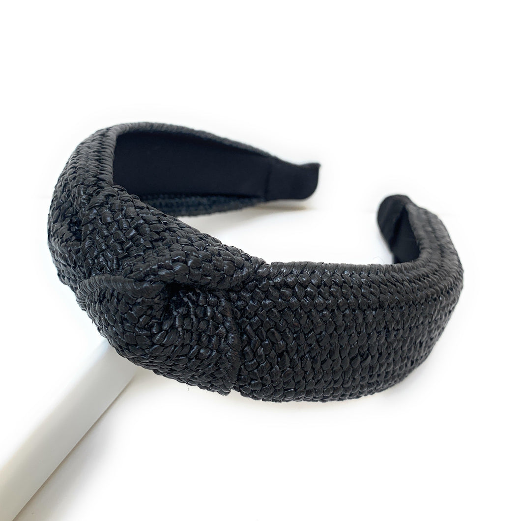 headband for woman, fashion headbands, womens headband, headbands for women, stylish headbands, headband style, top knot headband, woven top knot headband, head band, hair band, trendy headbands, raffia woven headband, women top knot headband, summer headbands, beige headband, beige top knot headband, handmade headbands, top knotted headband, knotted headband, spring headband, light brown headband, beige top knotted headband