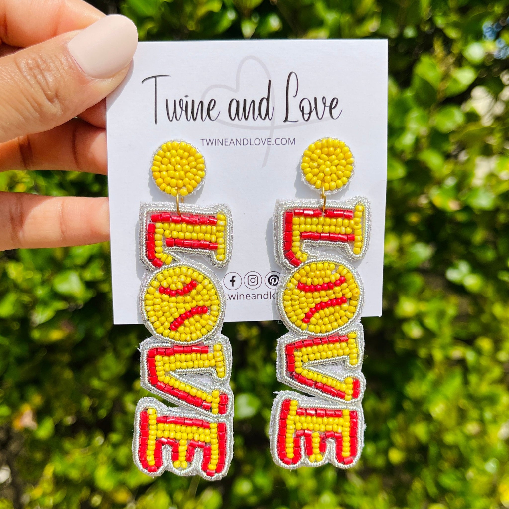 Glitter Acrylic Dangle Earrings Football Earrings Game Day Acrylic Glitter Football Mom Football Mom Gift Ideas