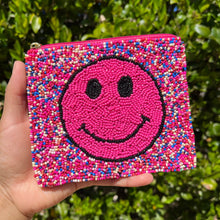 Load image into Gallery viewer, Coin Purse Pouch, Beaded Coin Purse, Cute Coin Purse, Beaded Purse, Summer Coin Purse, Best Friend Gift, Pouches, Boho bags, Wallets for her, beaded coin purse, boho purse, gifs for her, birthday gifts, cute pouches, pouches for women, boho pouch, boho accessories, best friend gifts, coin purse, coin pouch, cash money coin pouch, money coin pouch, friend gift, girlfriend gift, miscellaneous gifts, birthday gift, save money gift , positive gifts, smiley face pouch, best seller, best selling items