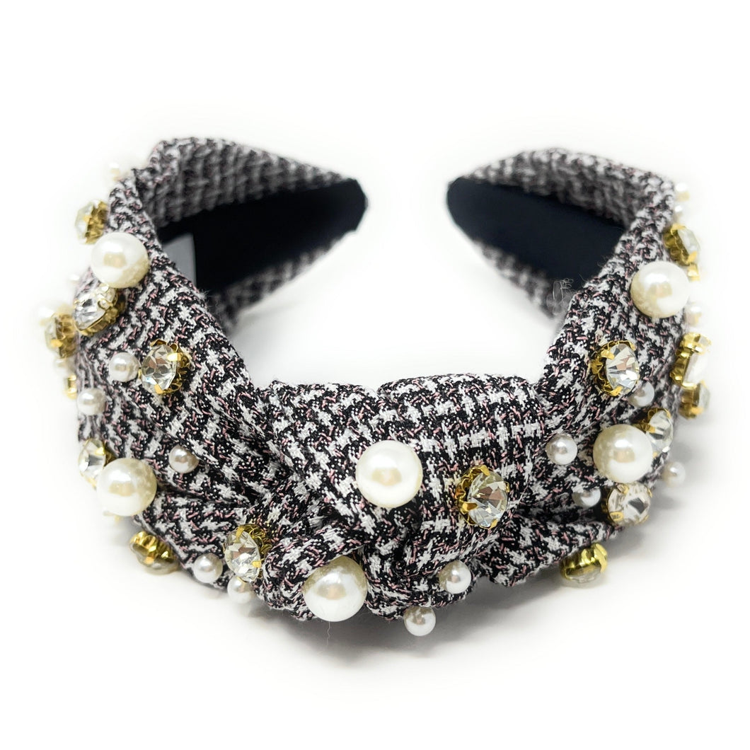 headbands for women, Wide headband, handmade headbands, top knotted headband, knotted headband, hair band for women, embellished headband, rhinestone headband, gemstone headband for women, luxury headband, jeweled headband for women, knotted jeweled headband, bling headband, embellished knot headband, luxury knot headband, pearly headbands, pearly rhinestone headband, fall hair accessories, fall headbands, winter headbands, plain jeweled headband, embellished plaid headband, best selling items