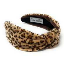 Load image into Gallery viewer, Leopard Knot Headband, leopard faux fur Knot Headband, Headbands for Women and Girls, leopard Knotted Headband, animal print Hair Accessories, soft faux fur Headbands, Winter Headbands, Knit Headband, Headbands for Women and Girls, Holiday Headbands, Fur Knot Headband, Classic Knit Headband, headbands for kids, girls headbands, soft headbands, winter knot headbands, faux fur knot headband, fur headbands, faux fur headband, winter hair accessories, best friend gift, best selling items, headbands for women