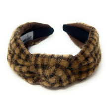 Load image into Gallery viewer, Brown Knot Headband, brown faux fur Knot Headband, Headbands for Women and Girls, leopard Knotted Headband, animal print Hair Accessories, soft faux fur Headbands, Winter Headbands, Knit Headband, Headbands for Women and Girls, Holiday Headbands, Fur Knot Headband, Classic Knit Headband, headbands for kids, girls headbands, soft headbands, winter knot headbands, faux fur knot headband, fur headbands, faux fur headband, winter hair accessories, best friend gift, best selling items, headbands for women