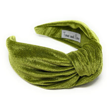 Load image into Gallery viewer, Wide Knotted headband, headbands for women, stylish headbands, headband style, top knot headband, wide knot headband, wide headband, wide knot hair band, trendy headbands, top knotted headband, knotted headband, wide headband for women, hairband for women, autumn fashion headbands, fall knot headband, autumn knot headband, wide knot headbands for women, Solid knot headbands, solid wide knot headband, solid knot headband, Best seller, Best selling headbands, velvet knot headband, velour knot headbands