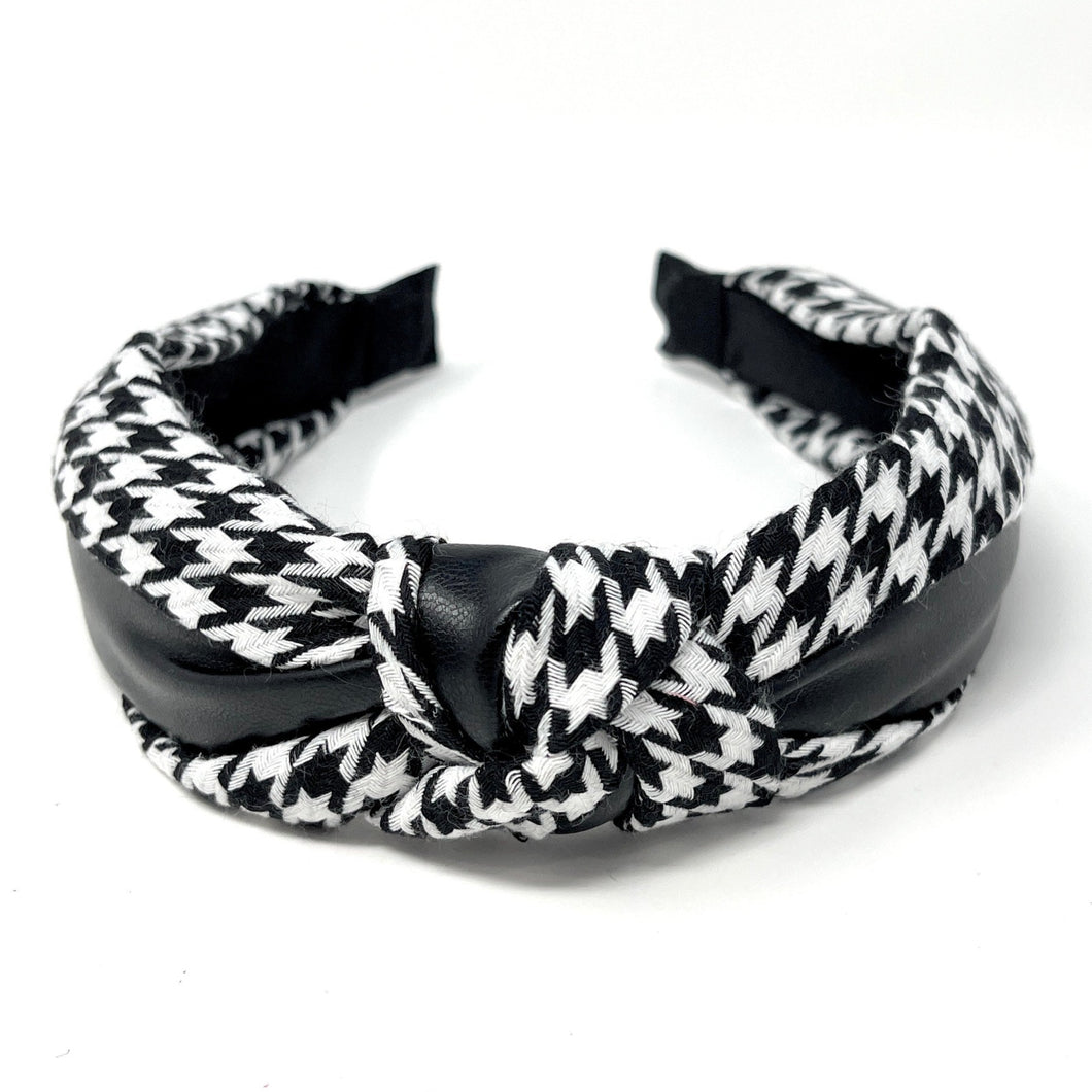 knotted headbands, headbands for women, top knot headband, pearl headband, best selling items, oversized headband, pearl knot headband, headbands for her, hair accessories, best seller, hairbands for women, houndstooth accessories, best friend gift, houndstooth headband, houndstooth print, black white headband, white black headband, black white hair accessories, black white accessories, black white headband, pearly headband, winter headband, fall headbands, black white headbands, houndstooth print headbands