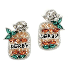 Load image into Gallery viewer, derby Beaded Earrings, beaded horse Earrings, horse Earrings, derby earrings, derby lover bead earrings, derby horse beaded earrings, derby earrings, Beaded earrings, earrings, derby accessories, spring summer earrings, gifts for mom, Horseshoe earrings, best friend gifts, birthday gifts, Derby horse earrings, Derby Beaded Earrings, Derby Earrings, Kentucky Derby Beaded Earrings, Winners Circle Earrings, Horseshoe Beaded Earrings