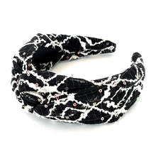 Load image into Gallery viewer, Wide Knotted headband, headbands for women, stylish headbands, headband style, top knot headband, Denim color knot headband, Black headband, Black knot hair band, top knotted headband, knotted headband, nude headband for women, hairband for women, autumn fashion headbands, fall knot headband, autumn knot headband, wide knot headbands for women, Solid knot headbands, solid wide knot headband, solid knot headband, Best seller, Best selling headbands, Nude knot headband, neutral knot headbands