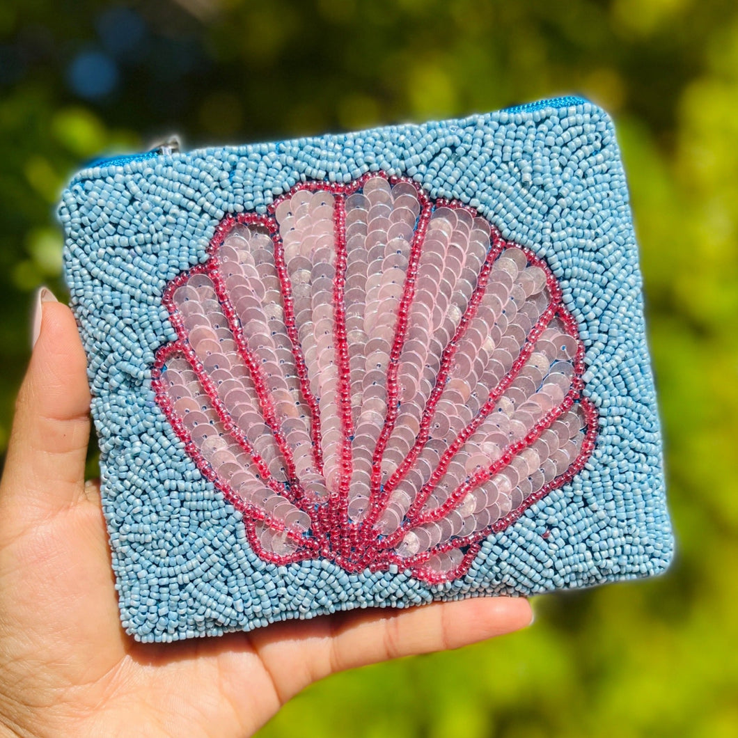 Coin Purse Pouch, Beaded Coin Purse, bead Coin Purse, Beaded Purse, Summer Coin Purse, Best Friend Gift, Pouches, Boho bags, Wallets for her, beaded coin purse, boho gifts for her, cute pouch, boho pouch, boho accessories, best friend gifts, coin purse, coin pouch, money coin pouch,  girlfriend gift, miscellaneous gifts, best seller, best selling items, bachelorette gifts, birthday gifts, preppy beaded wallet, party favors, seashell coin purse, seashell coin pouch, wallets for girls to return to school 