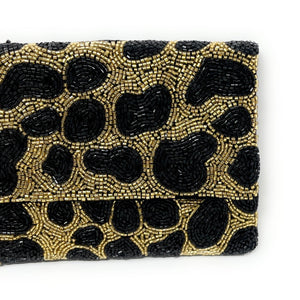 beaded clutch purse, leopard beaded bag, birthday gift for her, leopard clutch, seed bead purse, beaded bag, seed bead clutch, black evening bag, clutch bag, engagement gift, bridal gift to bride, gifts to bride, wedding gift, bride gifts, crossbody purse, bride to be gift, engagement gift, bachelorette gifts, best friend gift, party bag, boho clutch, best friend gift, bridesmaid gift, leopard beaded bag, leopard print beaded purse, leopard beaded clutch purse, Animal print bag, evening clutches