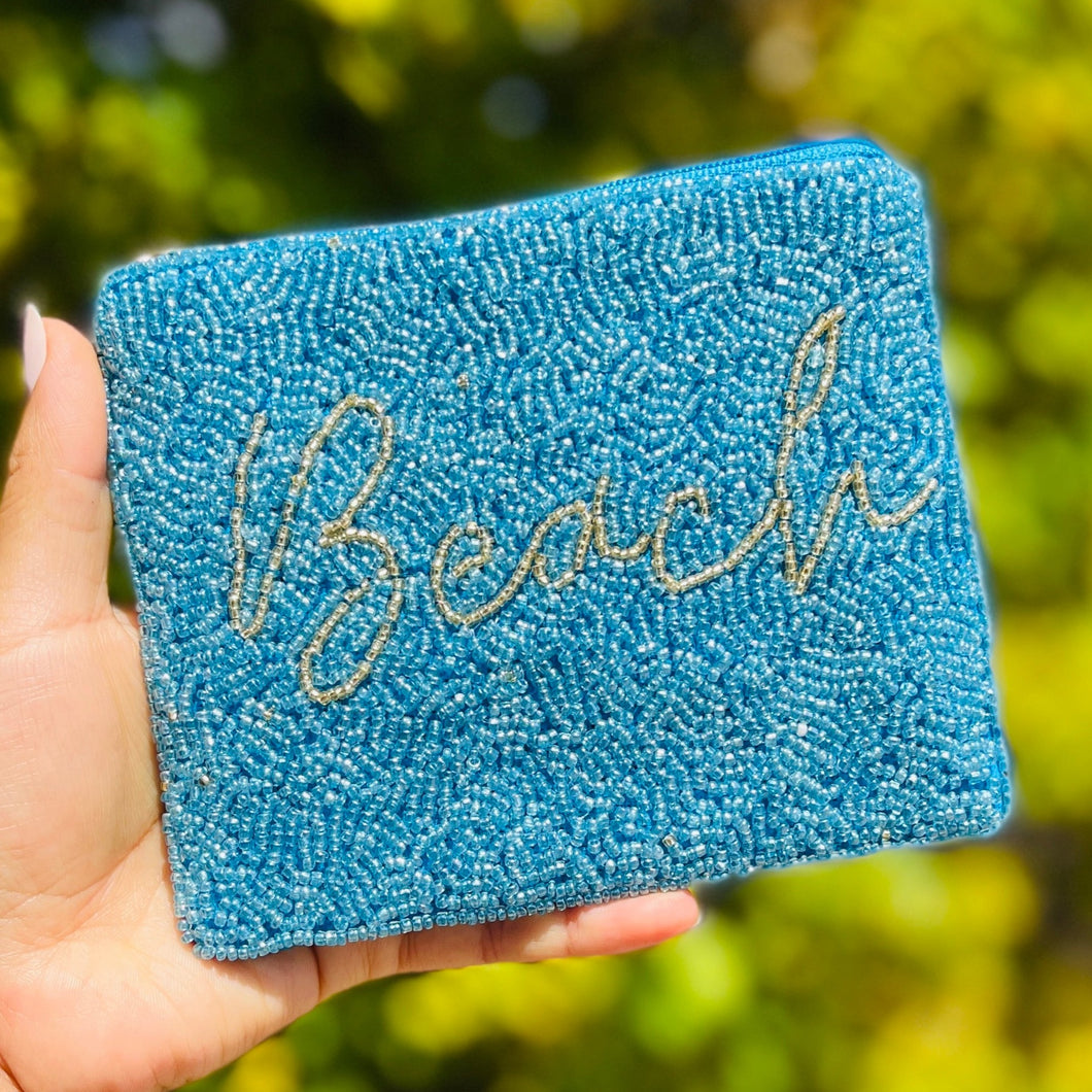Coin Purse Pouch, Beaded Coin Purse, bead Coin Purse, Beaded Purse, Summer Coin Purse, Best Friend Gift, Pouches, Boho bags, Wallets for her, beaded coin purse, boho gifts for her, cute pouch, boho pouch, boho accessories, best friend gifts, coin purse, coin pouch, money coin pouch,  girlfriend gift, miscellaneous gifts, best seller, best selling items, bachelorette gifts, birthday gifts, preppy beaded wallet, party favors, blue coin purse, beach lover coin pouch, wallets for girls to return to school 