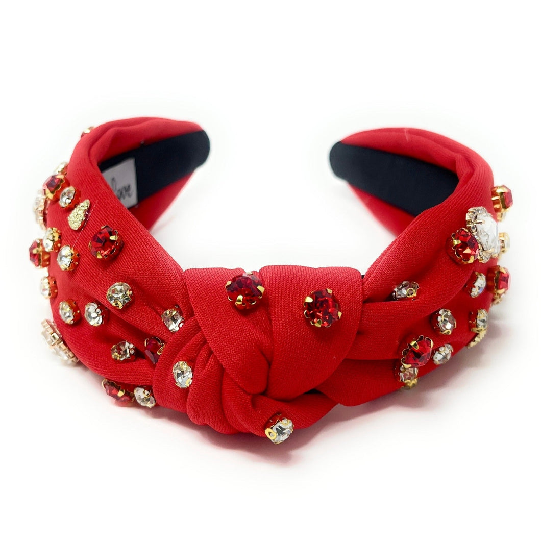 VALENTINES Jeweled Headband, Heart Headbands for Women, Heart Jeweled Knot Headband, Jeweled Knot Headbands, Valentines Day Knotted Headband, knotted headband, birthday gift for her, headbands for women, best selling items, knotted headbands, hair accessories, pink knot headband, valentine headband, valentines headband, valentines day gifts, embellished headband, heart stud headband, red headband, red hearts headband, heart headband for women and girls, bling headband, hearts knot headband, red headband