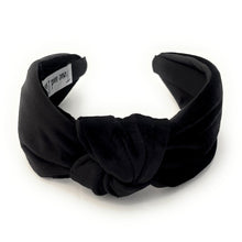 Load image into Gallery viewer, Halloween Headband, black Knotted Headband, black Knott Headband, Halloween Hair Accessories, velvet black Headband, Best Seller, headbands for women, best selling items, knotted headband, hairbands for women, Halloween gifts, halloween knot Headband, Halloween hair accessories, Halloween headband, black Halloween headband, Statement headband, Halloween gifts, embellished knot headband, velvet knot headband, Jeweled headband, halloween Embellished headband, black velvet knot headband