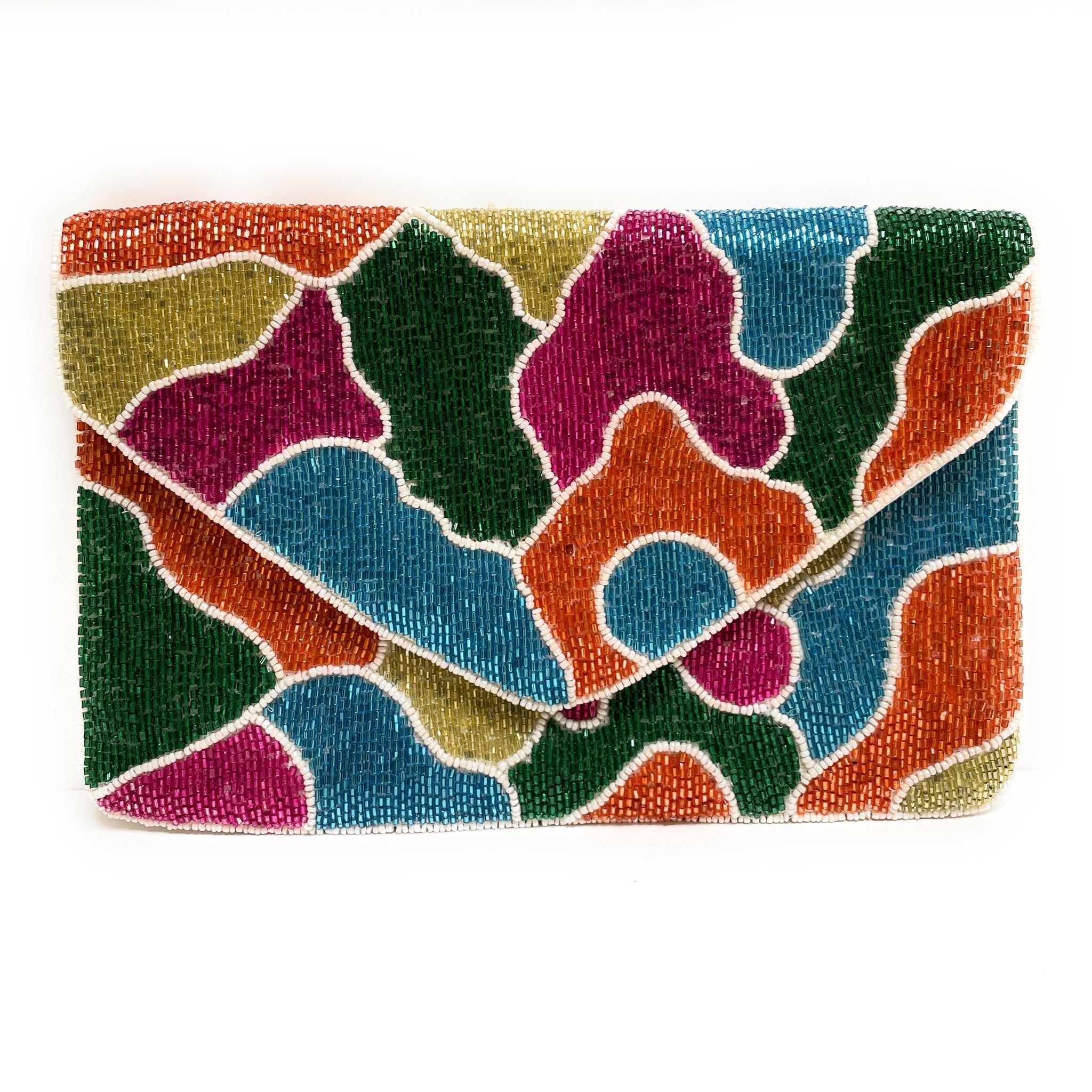 Master Piece Crafts Multicolor Beaded clutch, Party Wedding Clutch,  Bag,Purse, Beautiful Gift Item, Shoulder Bag