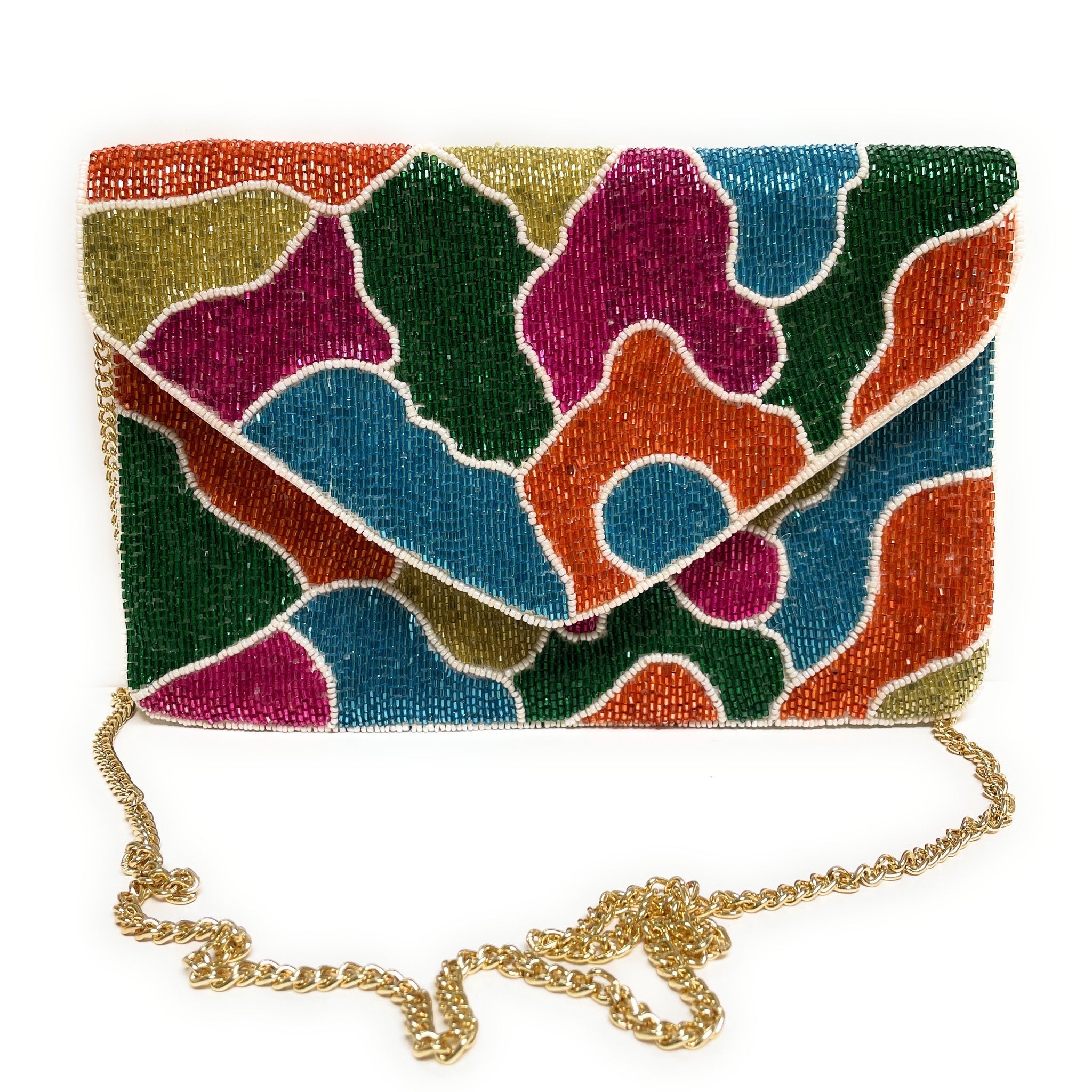 Buy Multi Color Embroidered Clutch Online - RK India Store View