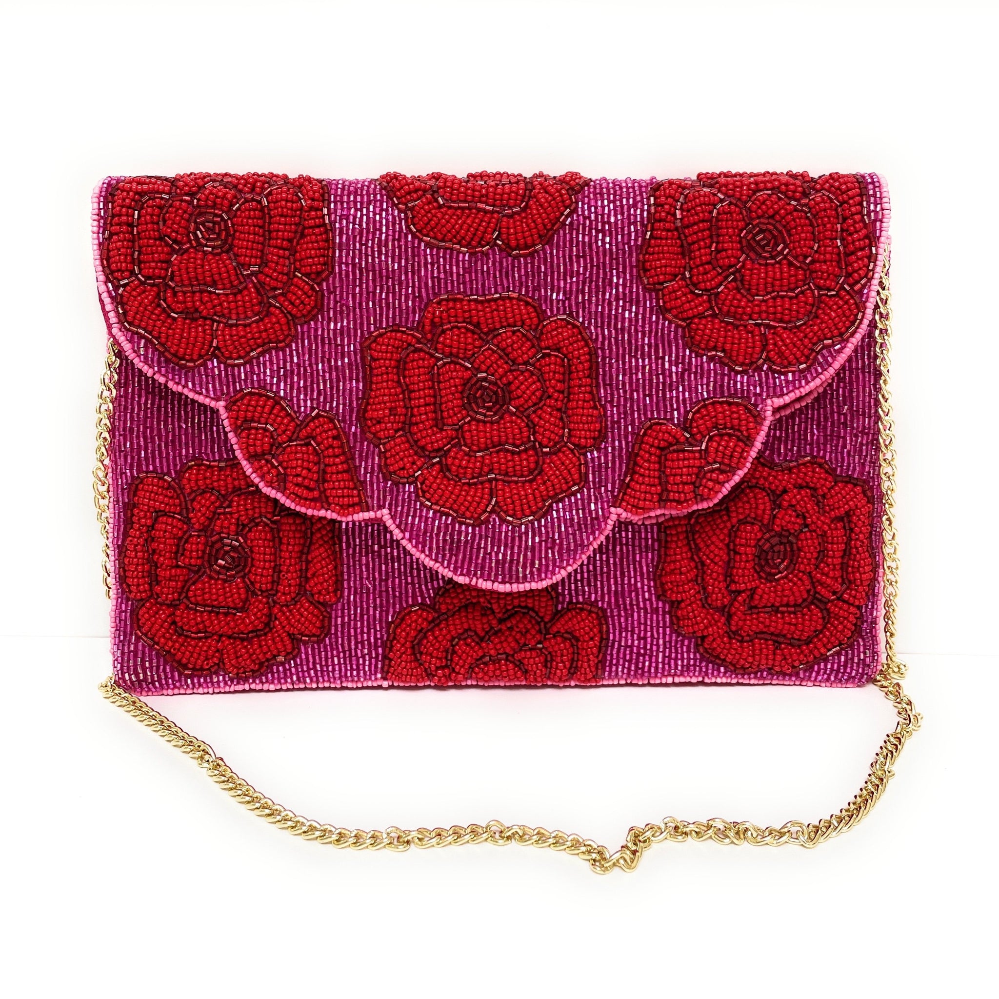 Party Red Clutch - Buy Party Red Clutch online in India