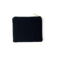 Load image into Gallery viewer, Gold Black Beaded Coin Purse